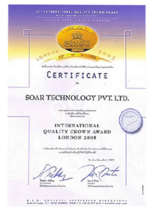 International Quality Crown Award London 2005